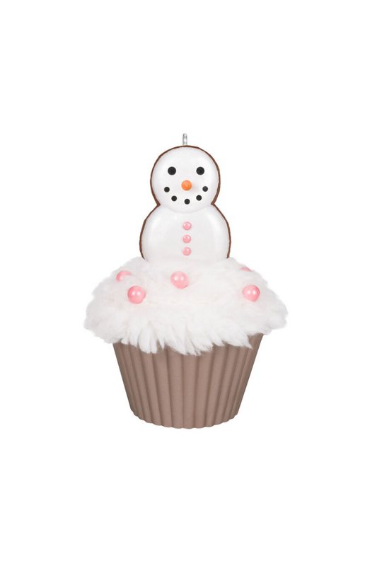 Dim Gray 2025 Ornament - Merry Macarons Cupcake Ornament