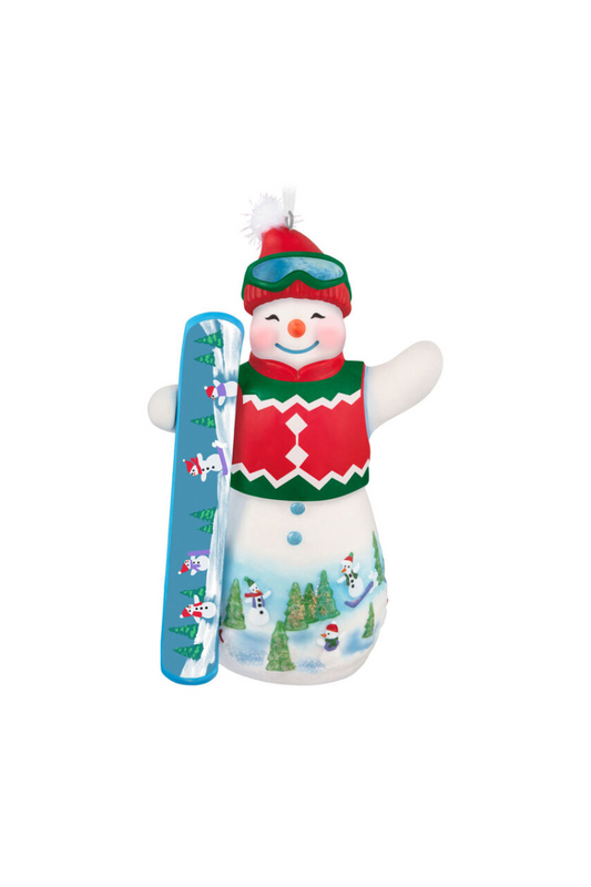 Dark Cyan 2025 Ornament - Ollie U. Halfpipe Porcelain Ornament