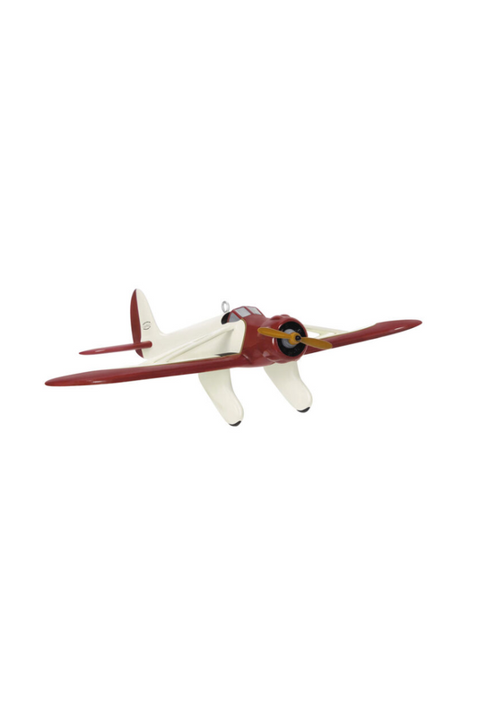 Light Gray 2025 Ornament - Sky's the Limit Kinner Sportwing Airplane Ornament