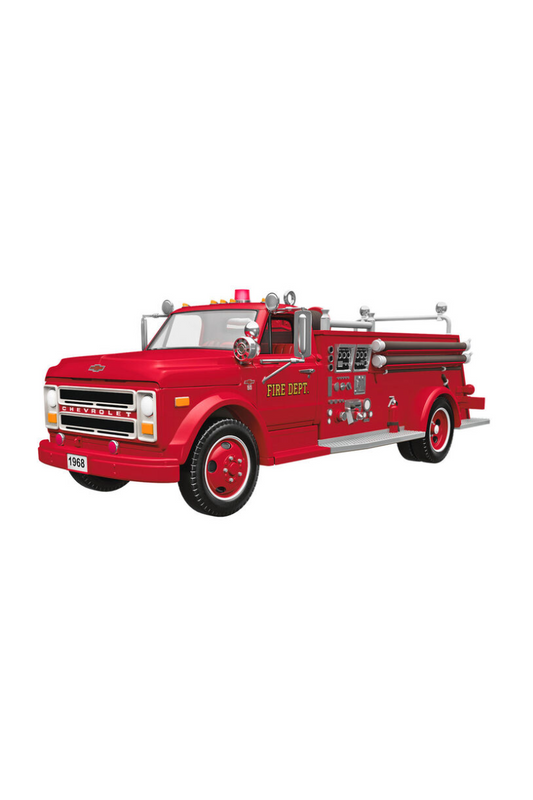 Firebrick 2025 Ornament - Fire Brigade 1968 Chevrolet Fire Engine with Light