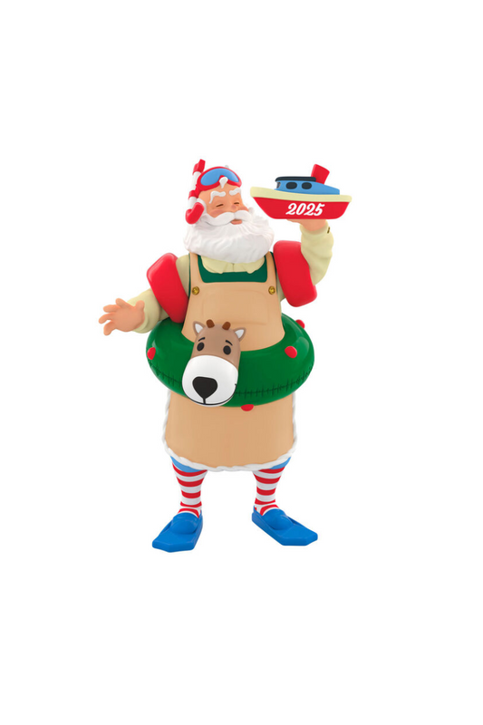 Sea Green 2025 Ornament - Toymaker Santa Ornament