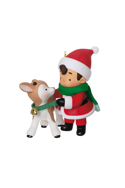 Gray 2025 Ornament - Young Santa Ornament