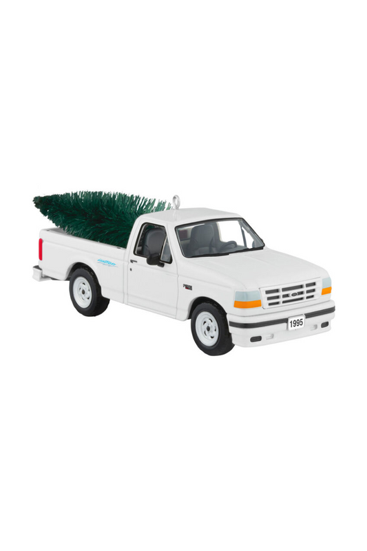 Dark Slate Gray 2025 Ornament - All-American Trucks 1995 Ford SVT Lightning 2025 Metal Ornament
