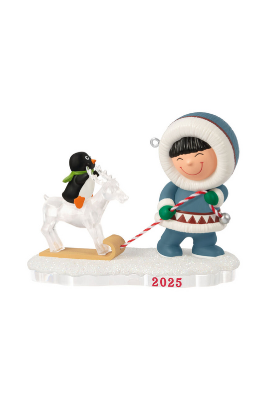 Dark Slate Gray 2025 Ornament - Frosty Friends