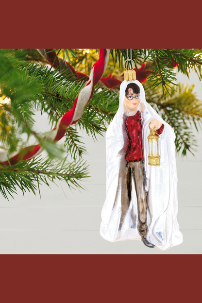 Saddle Brown Harry Potter™ Using the Invisibility Cloak™ Glass Ornament
