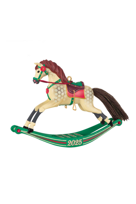 Tan 2025 Ornament - Rocking Horse Memories Ornament