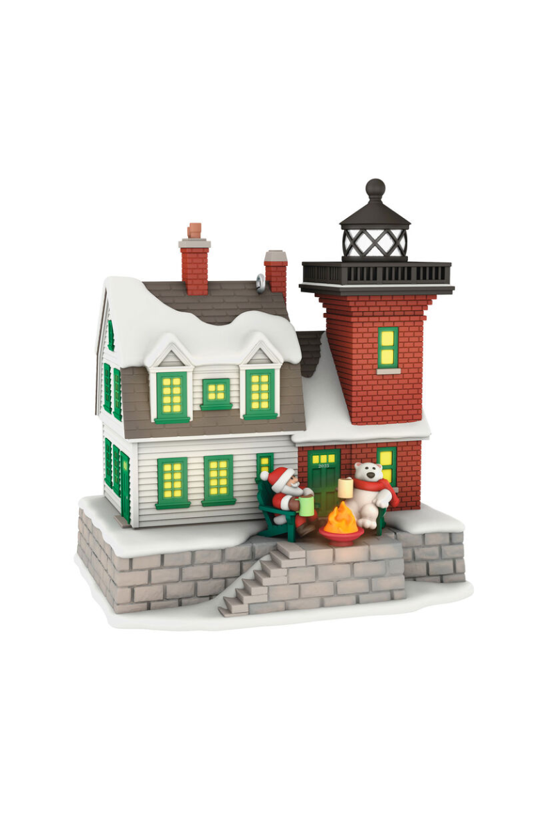 Gray 2025 Ornament - Holiday Lighthouse Ornament