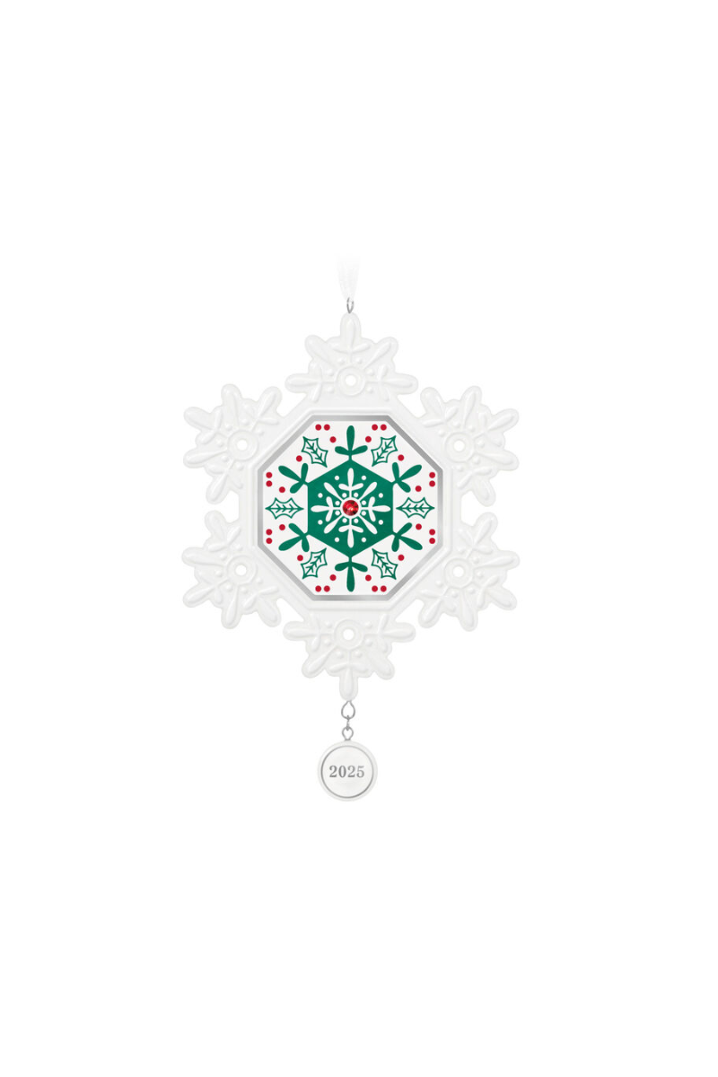 White Smoke 2025 Ornament - Snowflake Ornament