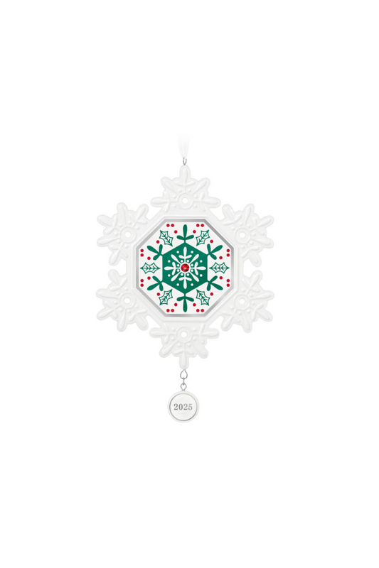 White Smoke 2025 Ornament - Snowflake Ornament