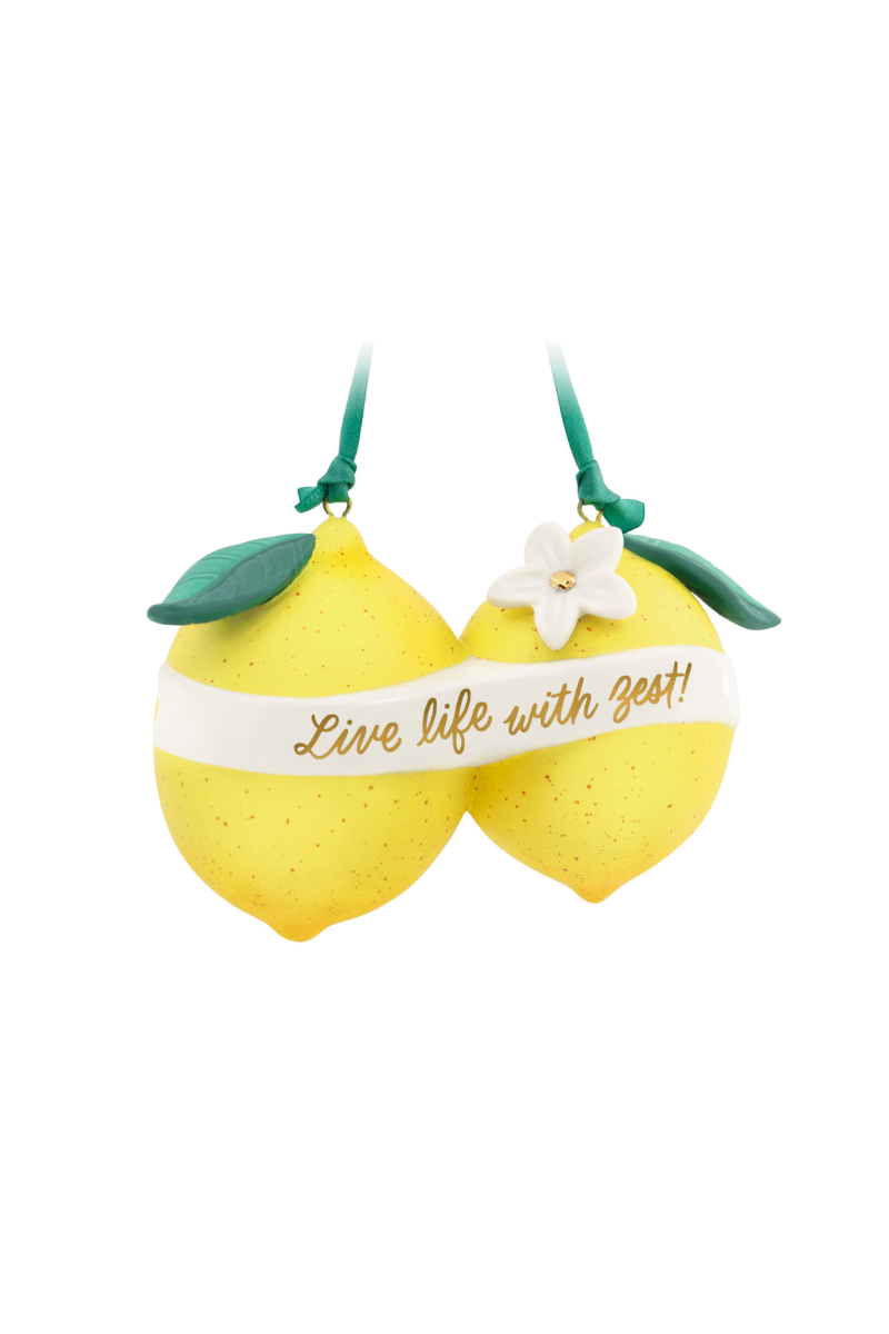 Light Goldenrod 2023 Porcelain Ornament - Live Life With Zest!