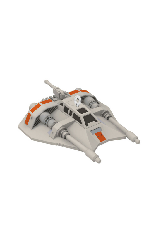 Dark Gray 2025 Ornament - Mini Star Wars: The Empire Strikes Back™ Rebel Snow speeder™ Ornament, 0.25