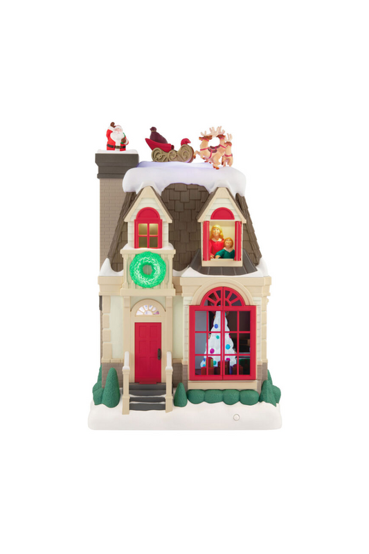 Gray 2025 Ornament - Up on the Housetop Musical Tabletop Decoration with Light and Motion