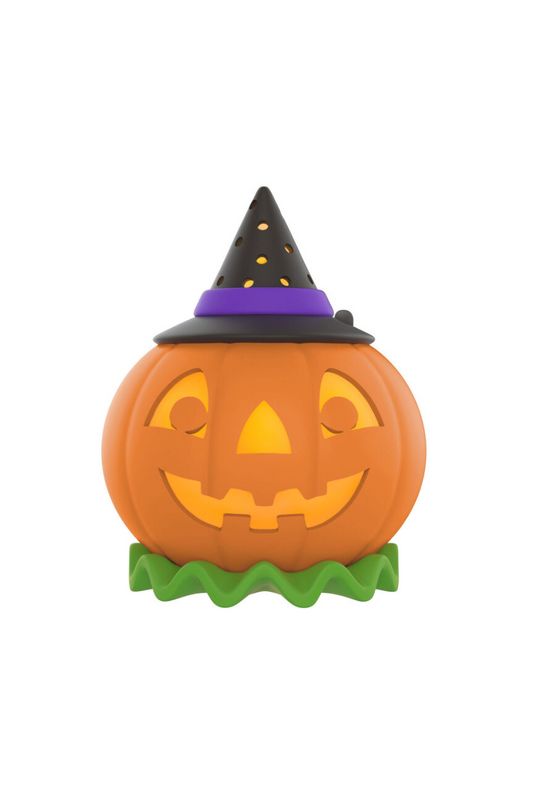 Chocolate 2025 0rnament Mini Halloween Time Show Toppers Musical Tree Topper with Light, 3.75"