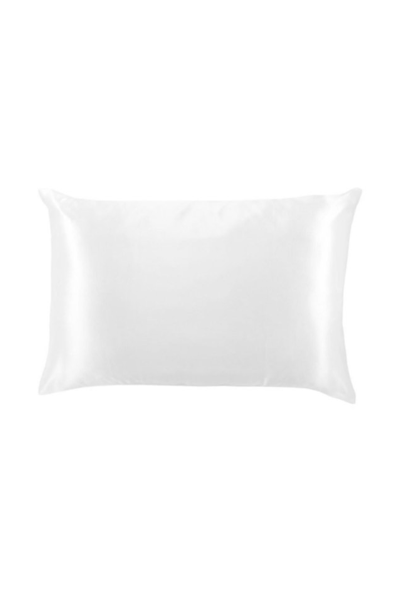 A white silk pillow.
