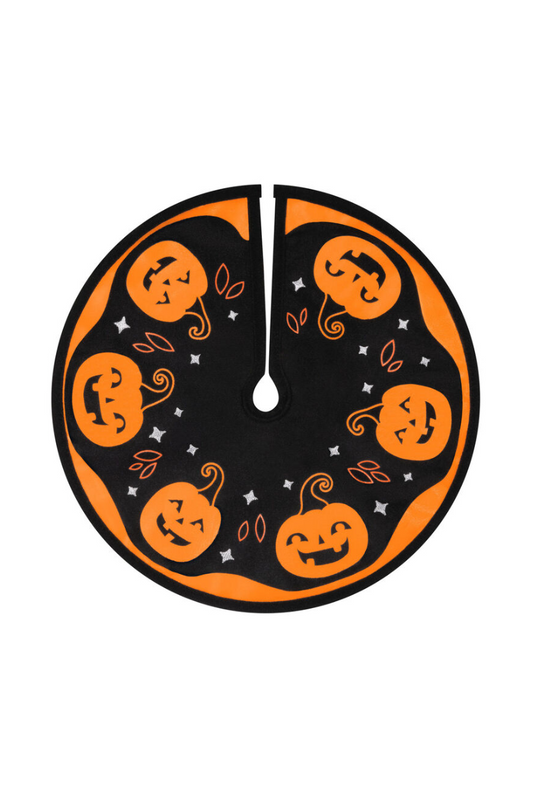 Coral 2025 Ornament - Mini Halloween Time Fabric Tree Skirt, 12"