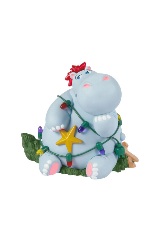 Light Steel Blue 2025 Ornament - I Want a Hippopotamus for Christmas Musical Ornament