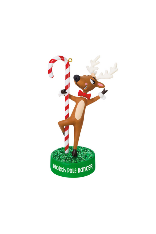 Forest Green 2025 Ornament - North Pole Dancer Ornament with Sound