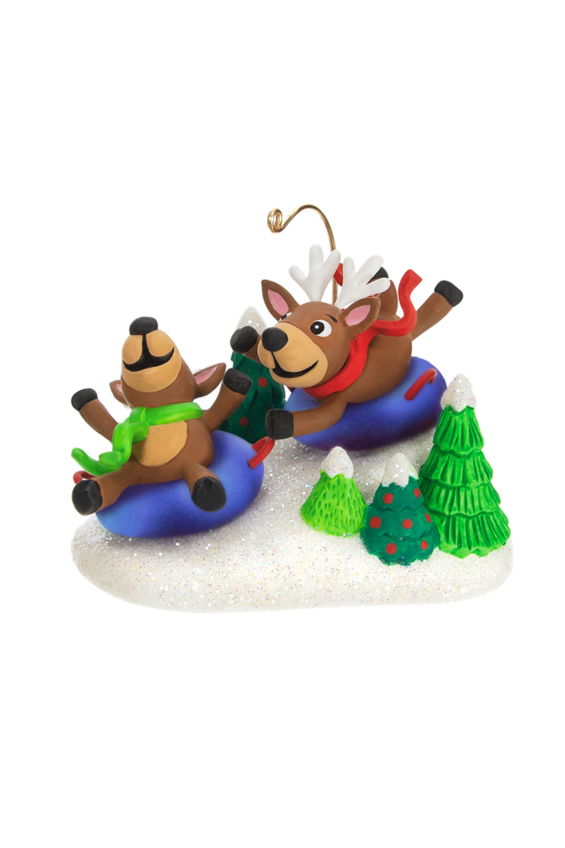 Light Gray 2023 Ornament - Reindeer Antics Ornament