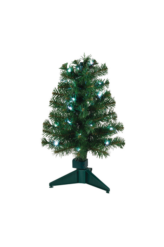 Dark Slate Gray 2025 Ornament - Mini Show Toppers Evergreen Christmas Tree with Light, 17"