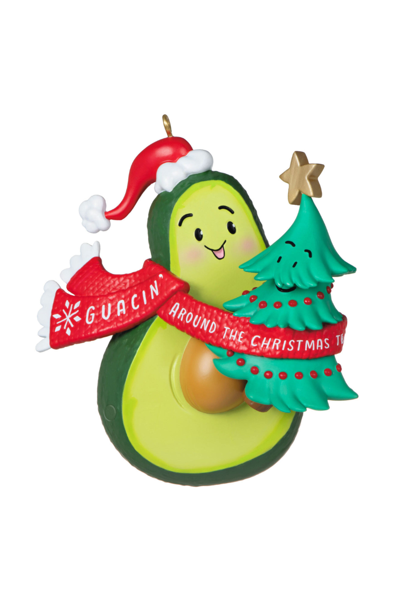 Dark Khaki 2023 Ornament - Guacin' Around the Christmas Tree Ornament With Sound