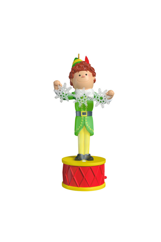 Dark Khaki 2025 Ornament - Buddy the Elf Ornament with Light and Sound