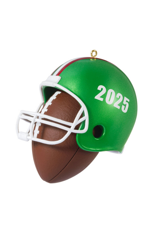 Sea Green 2025 Ornament - Football Star Ornament