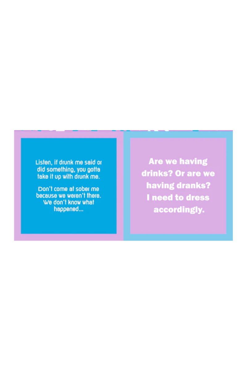 Deep Sky Blue Talk to self Napkin