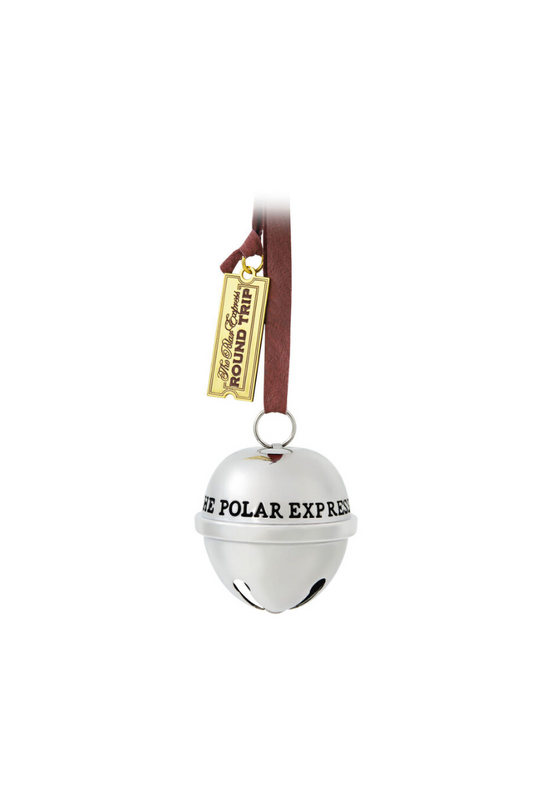 Light Gray 2025 Ornament The Polar Express™ Santa's Sleigh Bell Metal Ornament