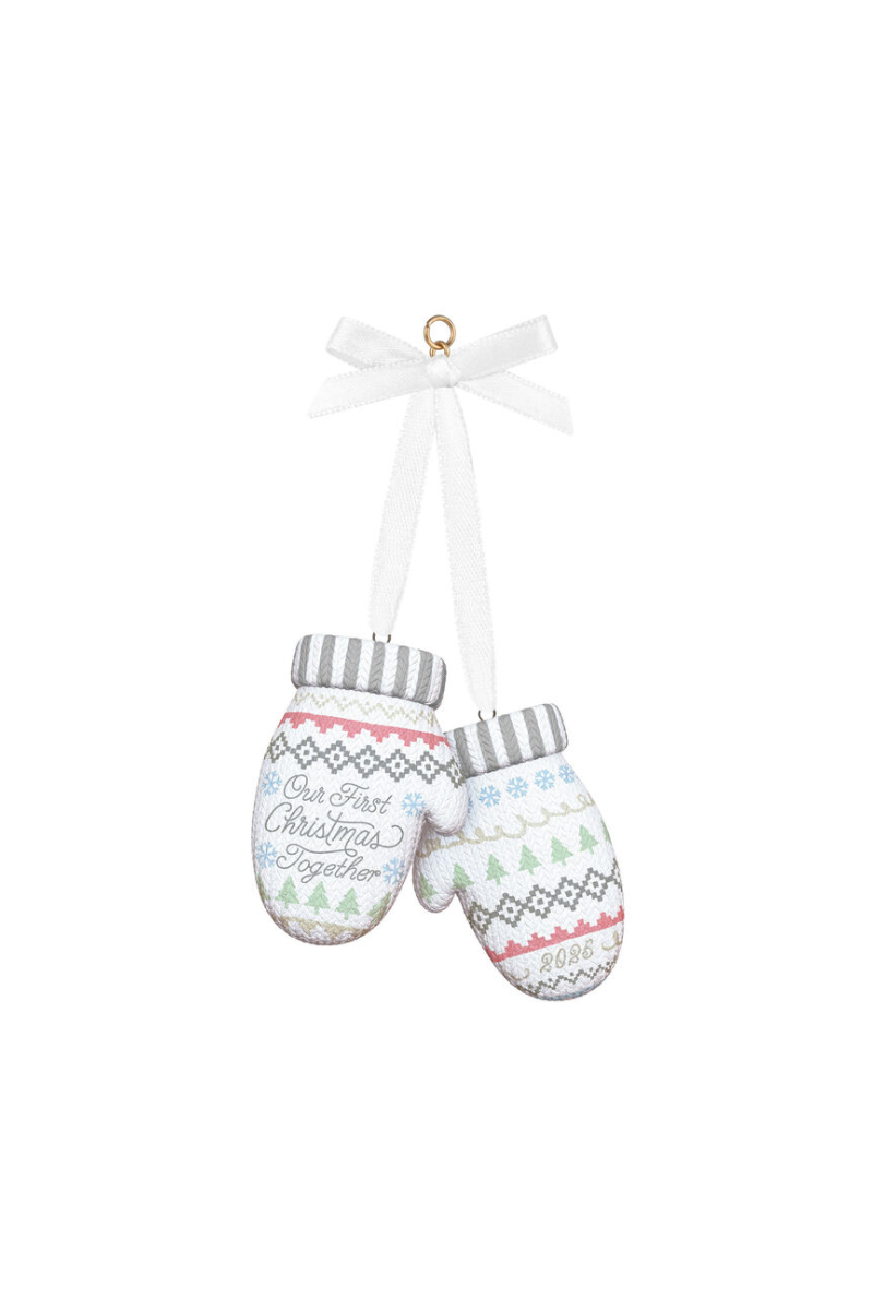 Lavender 2025 Ornament - Our First Christmas Together 2025 Porcelain Ornament