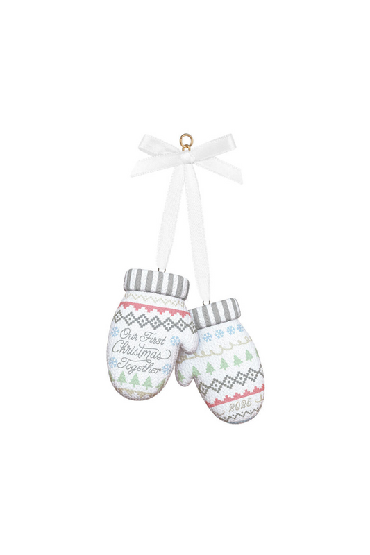 Lavender 2025 Ornament - Our First Christmas Together 2025 Porcelain Ornament