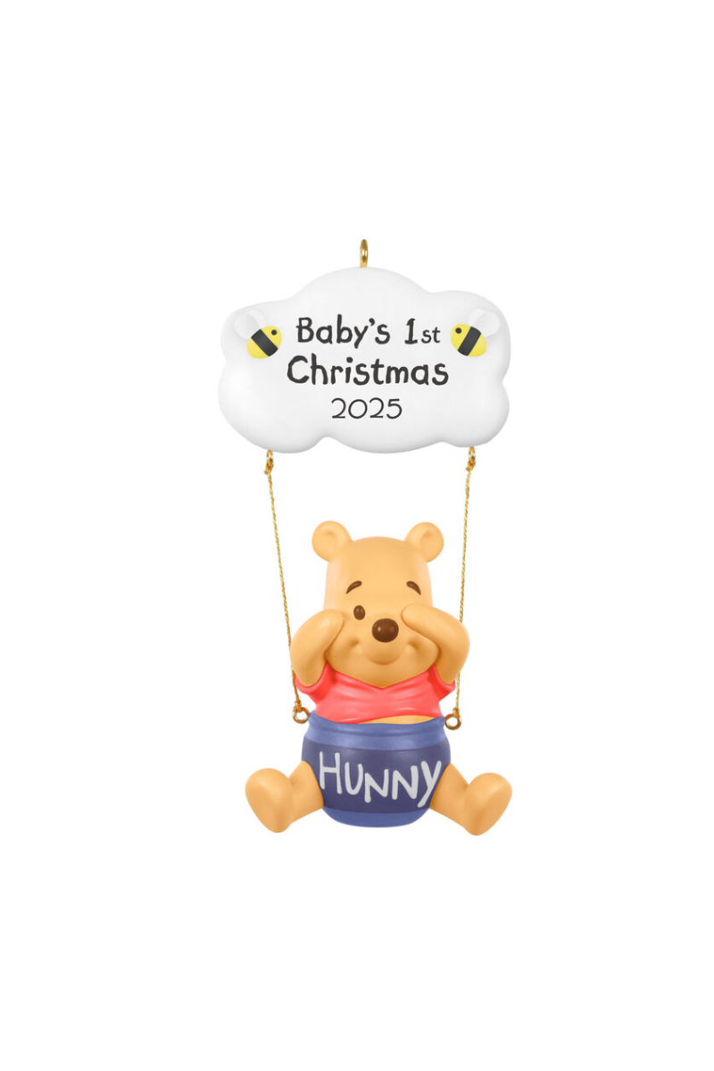 White Smoke 2025 Ornament - Disney Winnie the Pooh Baby's First Christmas Ornament
