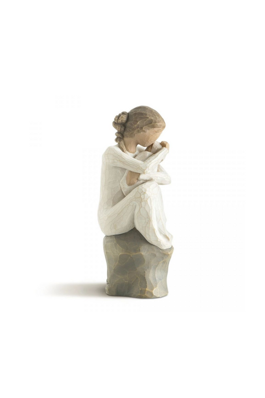 Light Gray Willow Tree Guardian Figurine