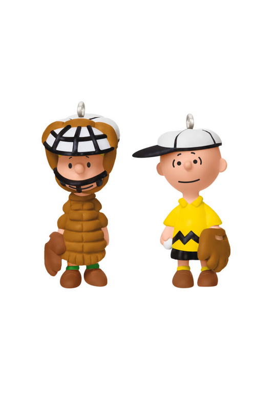 Sienna 2025 Ornaments - Mini The Peanuts Gang Playing Catch Ornaments, Set of 2