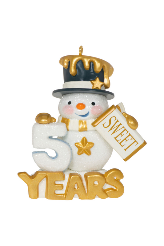 Dark Goldenrod 2023 Ornament - 50 Sweet Years Special Edition