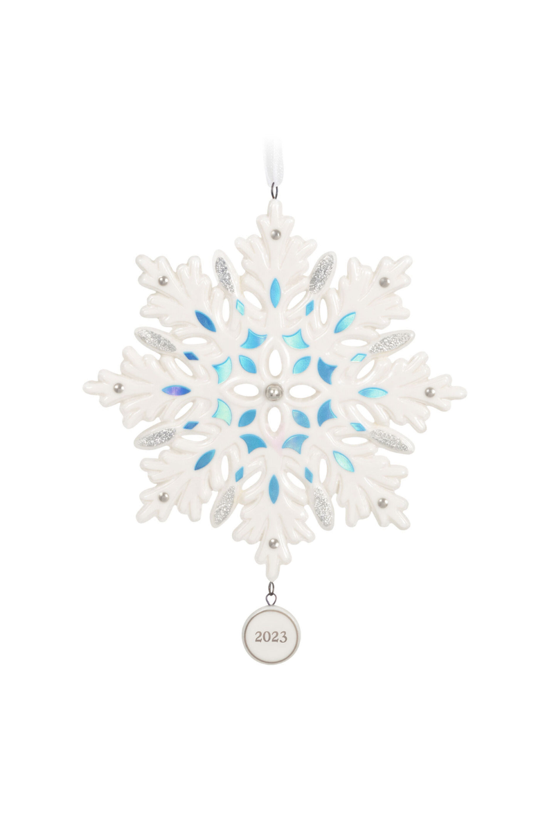 2023 Ornament - Snowflake - Porcelain