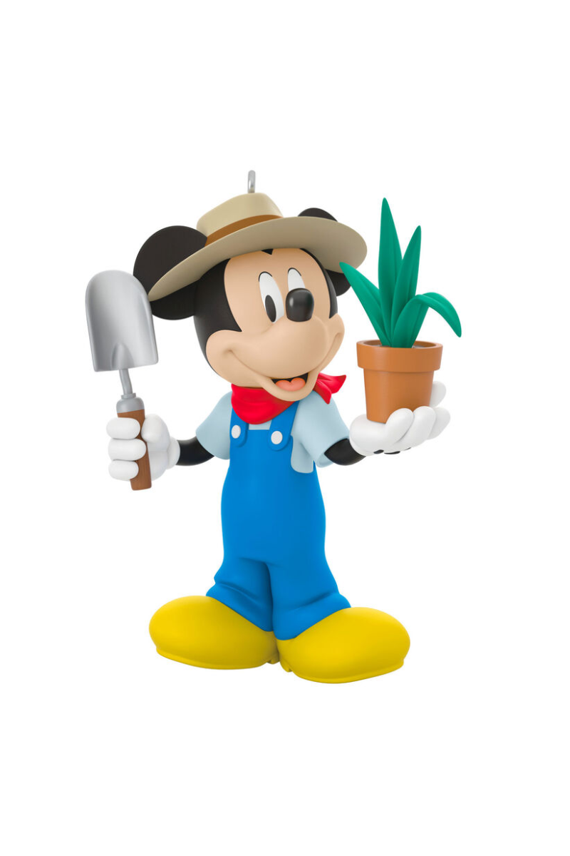 Dark Cyan 2025 Ornament - Disney All About Mickey! Gardener Mickey Ornament