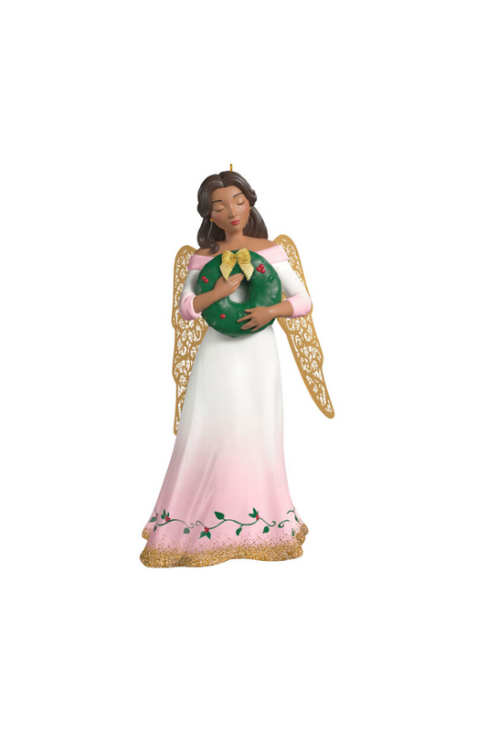 Light Gray 2025 Ornament - Christmas Angel Joy