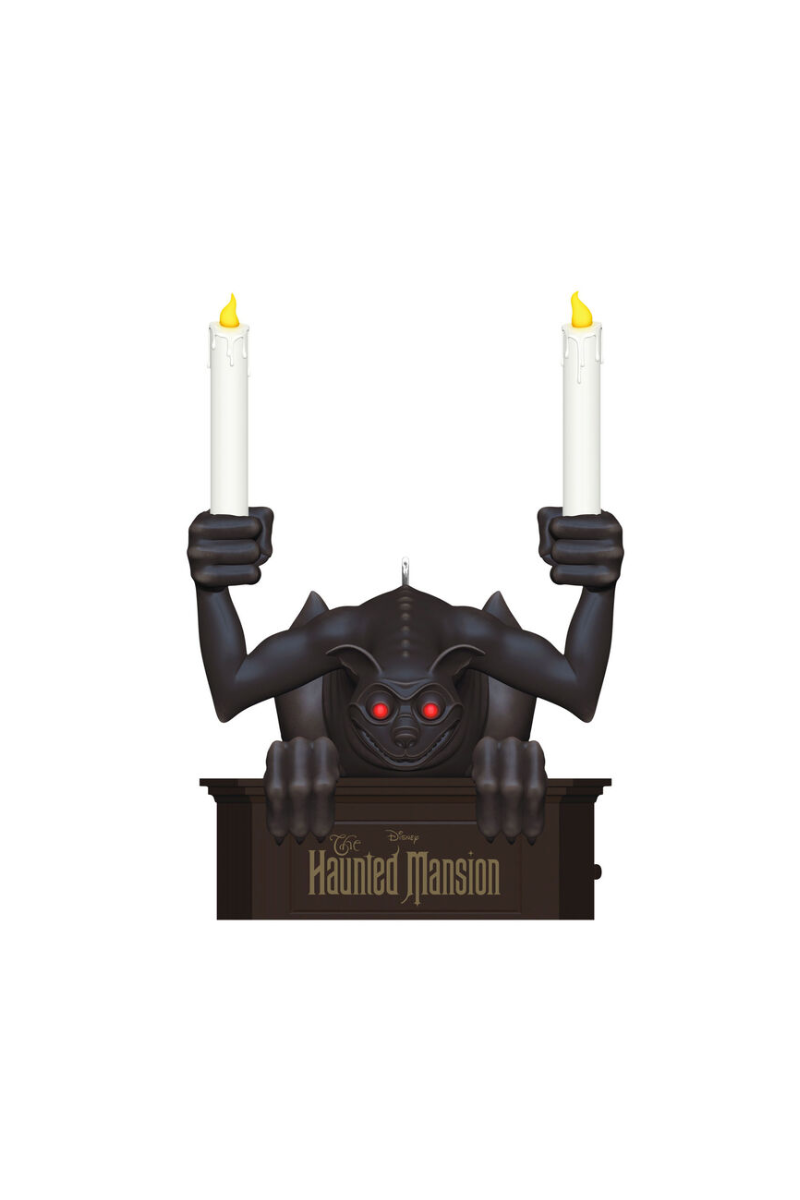 Dark Slate Gray 2025 Ornament - Disney the Haunted Mansion Gargoyle Ornament with Light