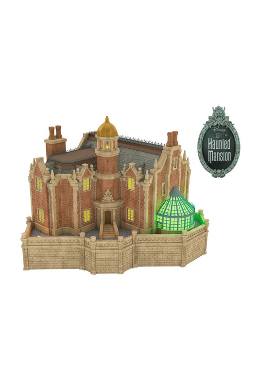 Dim Gray 2025 Ornament - Disney the Haunted Mansion Collection the Haunted Mansion Musical Christmas Tree Topper with Light