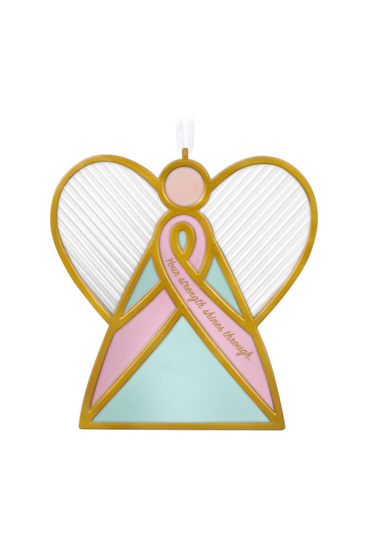 Light Gray 2025 Ornament - Strength Shines Through Ornament Benefiting Susan G. Komen