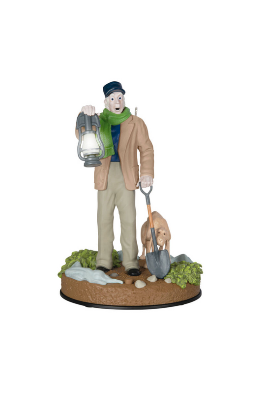Rosy Brown 2025 Ornament - Disney, The Caretaker and his Dog with Light and Sound