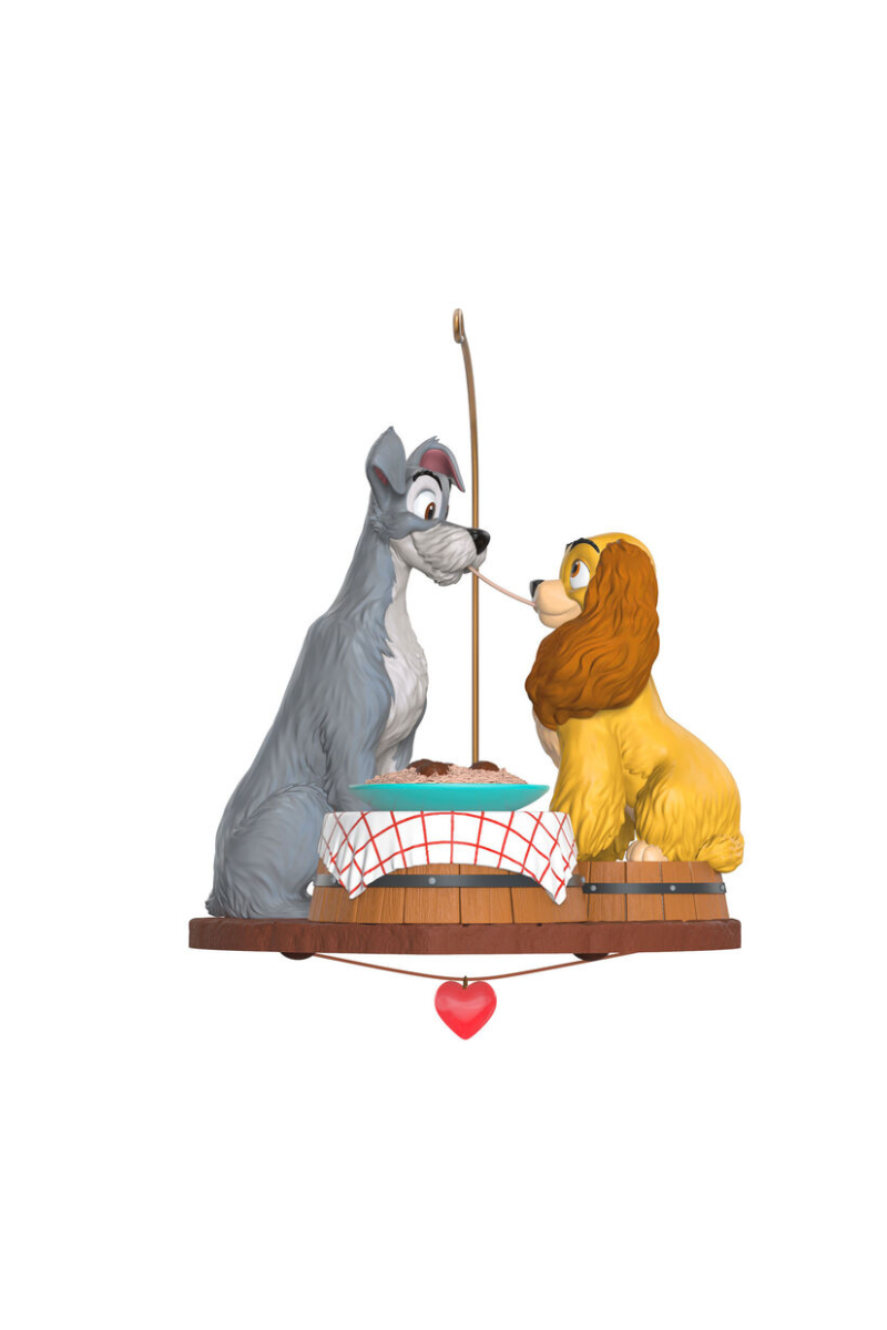 Dim Gray 2025 Ornament - Disney Lady and the Tramp 70th Year Spaghetti Supper Ornament