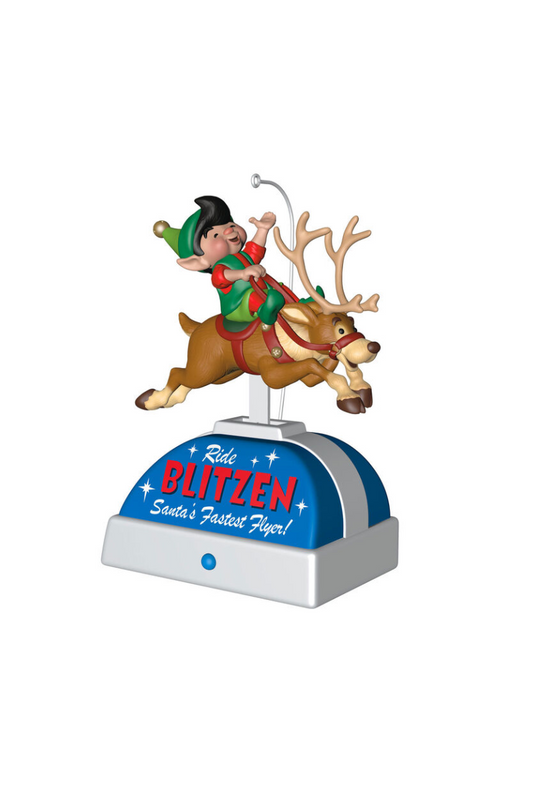 Gray 2025 Ornament - Merry Mechanical Ride Musical Ornament with Motion