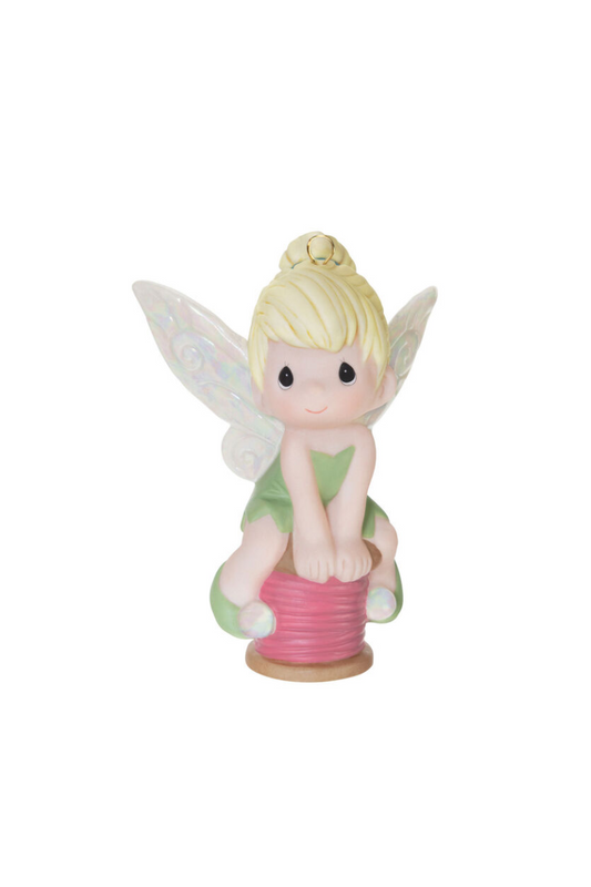 Light Gray 2025 Ornament - Disney Precious Moments Tinker Bell Porcelain Ornament