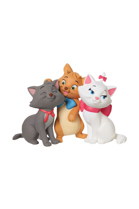 Rosy Brown 2025 Ornament - Disney the Aristocats 55th Year Berlioz, Toulouse and Marie Ornament