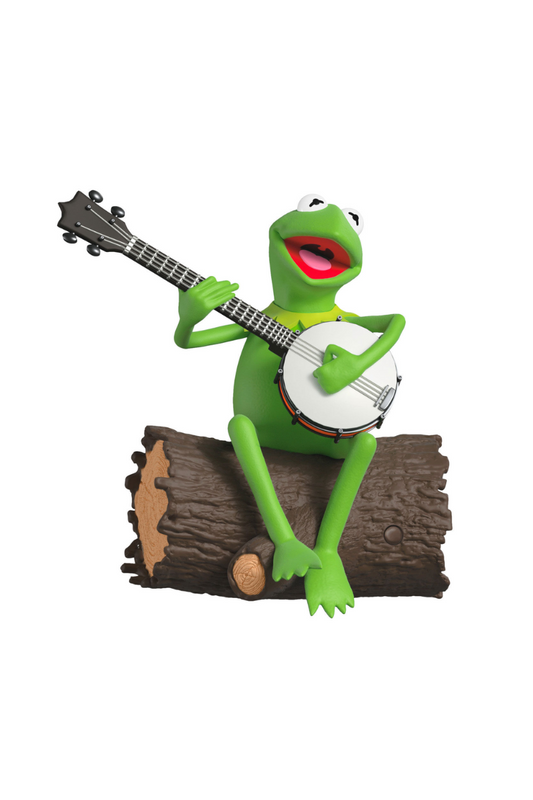 Dark Olive Green 2025 Ornament - Disney Muppets Kermit's Rainbow Connection Musical Ornament with Motion