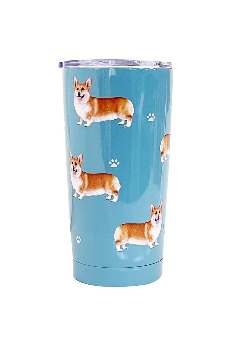 Cadet Blue Pets Welsh Corgi Stainless Steel Tumbler, 20 oz.