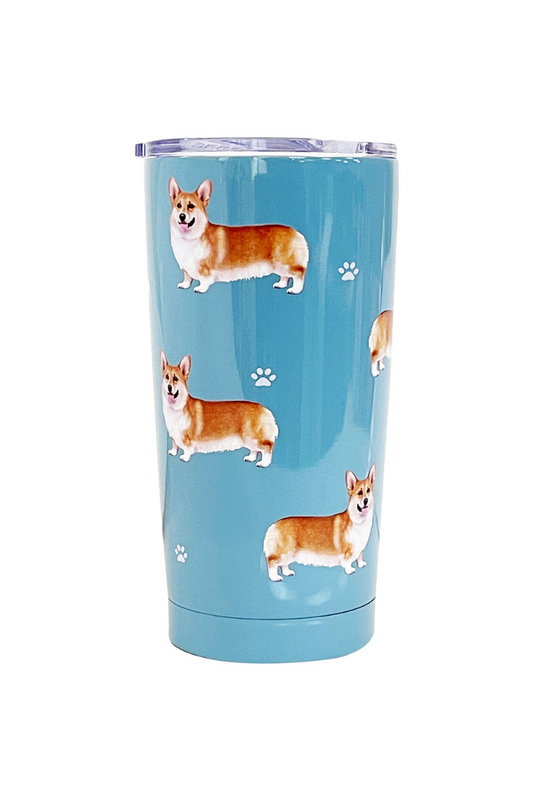 Cadet Blue Pets Welsh Corgi Stainless Steel Tumbler, 20 oz.