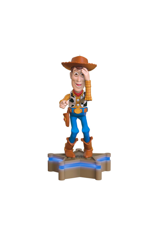 Dim Gray 2025 Ornament - Disney/Pixar Toy Story Collection Sheriff Woody Ornament with Light and Sound