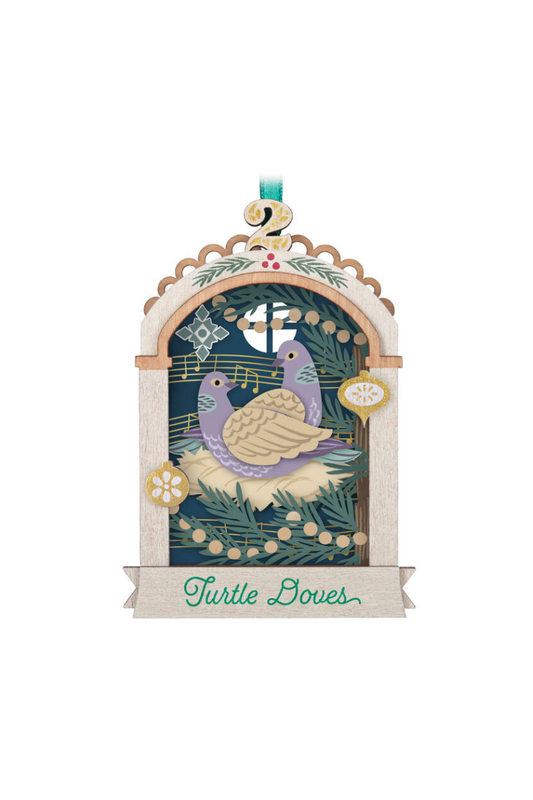Gray 2025 Ornament - Twelve Days of Christmas Papercraft Ornament